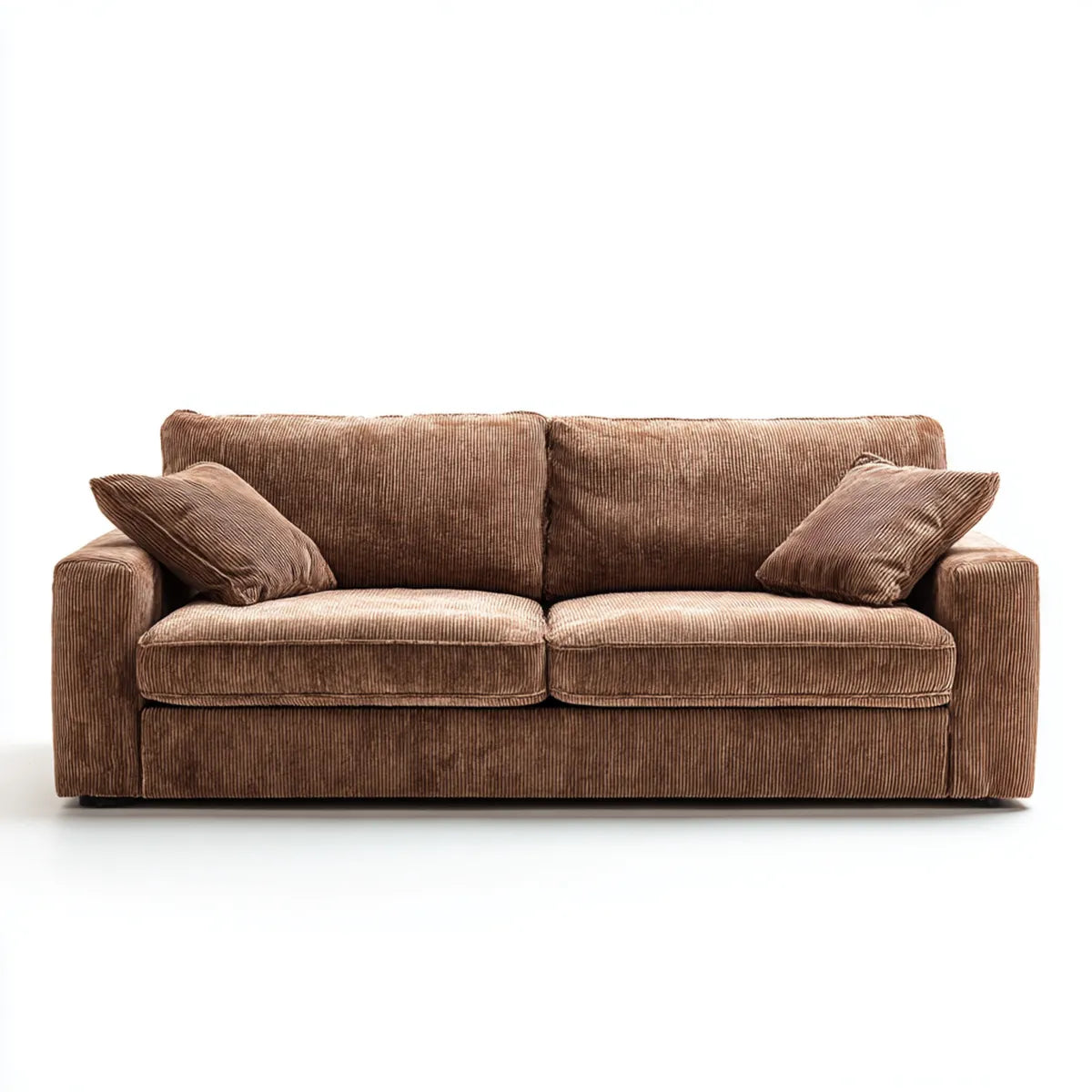 sofa 2-osobowa Brązowy 180 x 90 x 85 cm z pokrywą z poliestru